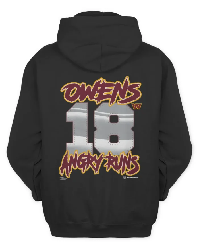 Angry Runs 2026 Commanders Tyler Owens T Shirt - Image 4